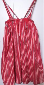 Kids Costumes to Hire - Dungaree - Red & white - Child